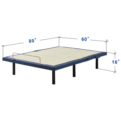 Applied Sleep Folding Delight 1.0 Adjustable Bed Frame with App Control, Queen