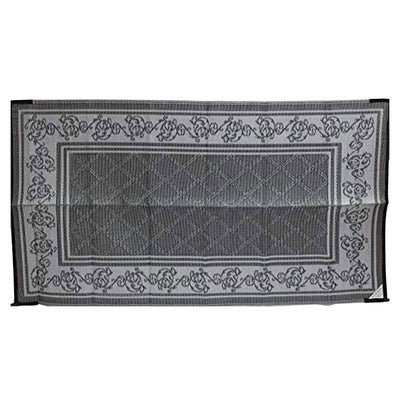 EEZ-RV Products 9 x 18' Outdoor Mat for Patios and RVs, Grey Vine (For Parts)