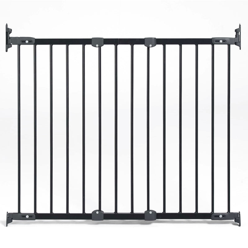 Angle Mount Metal Safeway Quick Release Top of Staircase Gate, Black (Used)