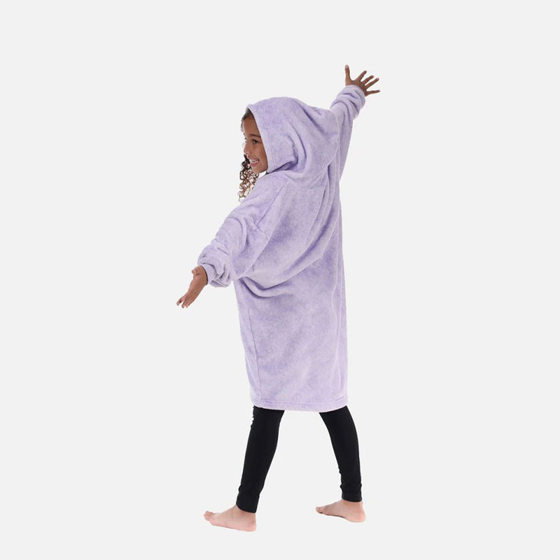 Microfiber Wearable Child Size Blanket Hoodie, Heather Purple (Used)