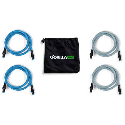 Gorilla Bow Pilates Resistance Bands & Exercise Bow + 220 Pound Heavy Band Kit