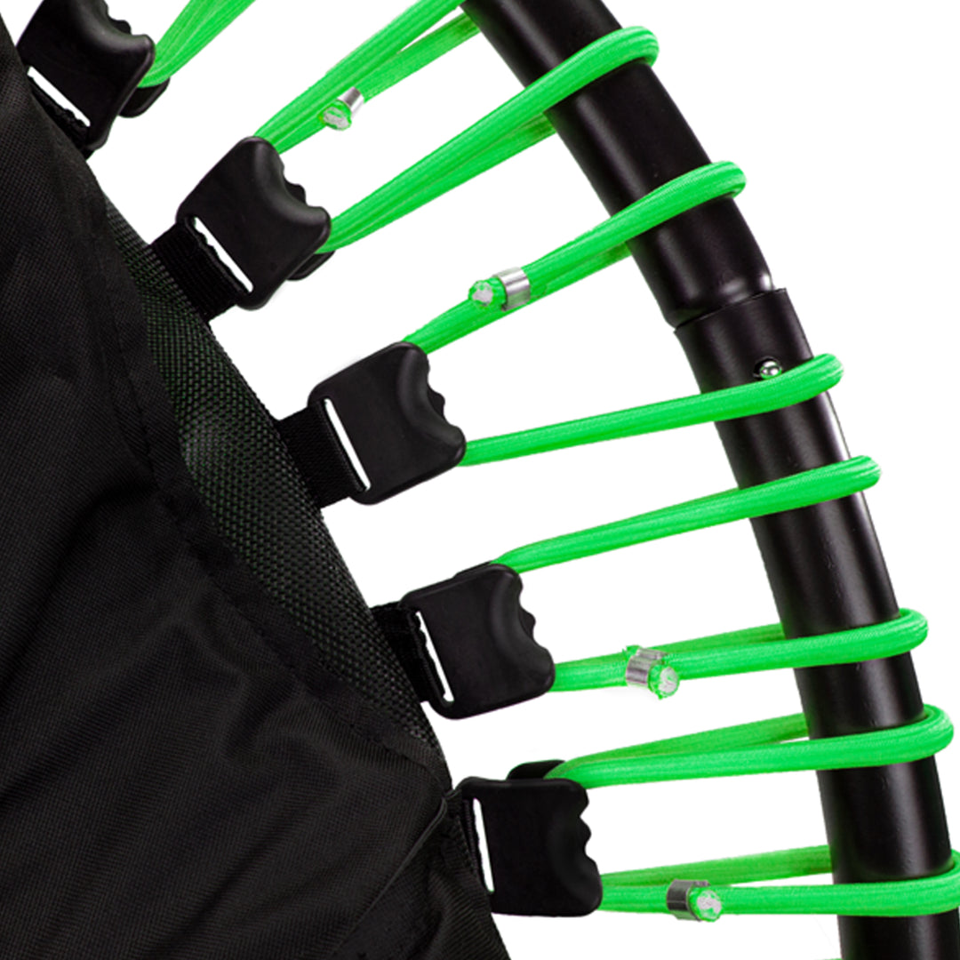 LEAPS & REBOUNDS 40" Mini Fitness Gym Trampoline & Rebounder, Green (Used)