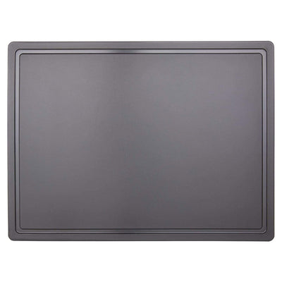 Thirteen Chefs 24 x 18 Inch Dishwasher Safe HDPE Cutting Board w/Groove, Black