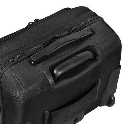 Olympia USA Elite 17 Inch Deluxe Rolling Overnighter Business Travel Case, Black