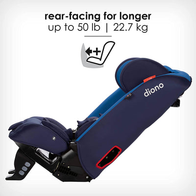 Diono Radian 3RXT Slim Fit Steel Core 4 in 1 Convertible Car Seat, Blue Sky