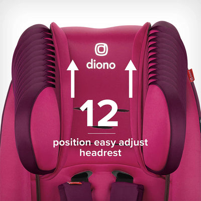 Diono Radian 3RX Slim Fit Steel Core 3 in 1 Convertible Car Seat, Purple Plum