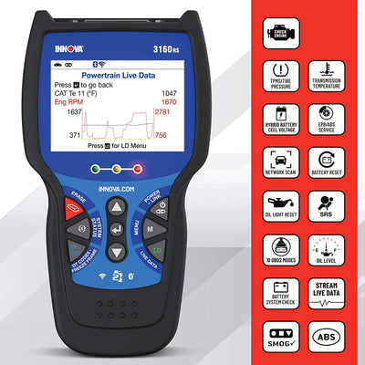 INNOVA 3160RS FixAssist Tech Bluetooth Code Reader Vehicle Diagnostic Tool