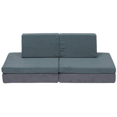 Children's Factory Multipurpose Whatsit Flexible Seating Kids Sofa Couch, Gray
