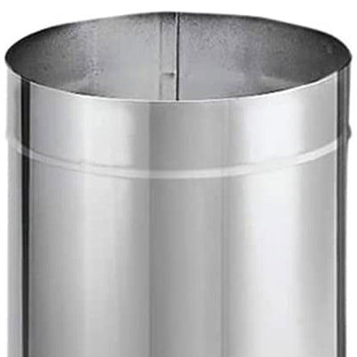 DuraVent DuraBlack 24"x8" Diameter Single Wall Stainless Steel Stove Pipe (Used)