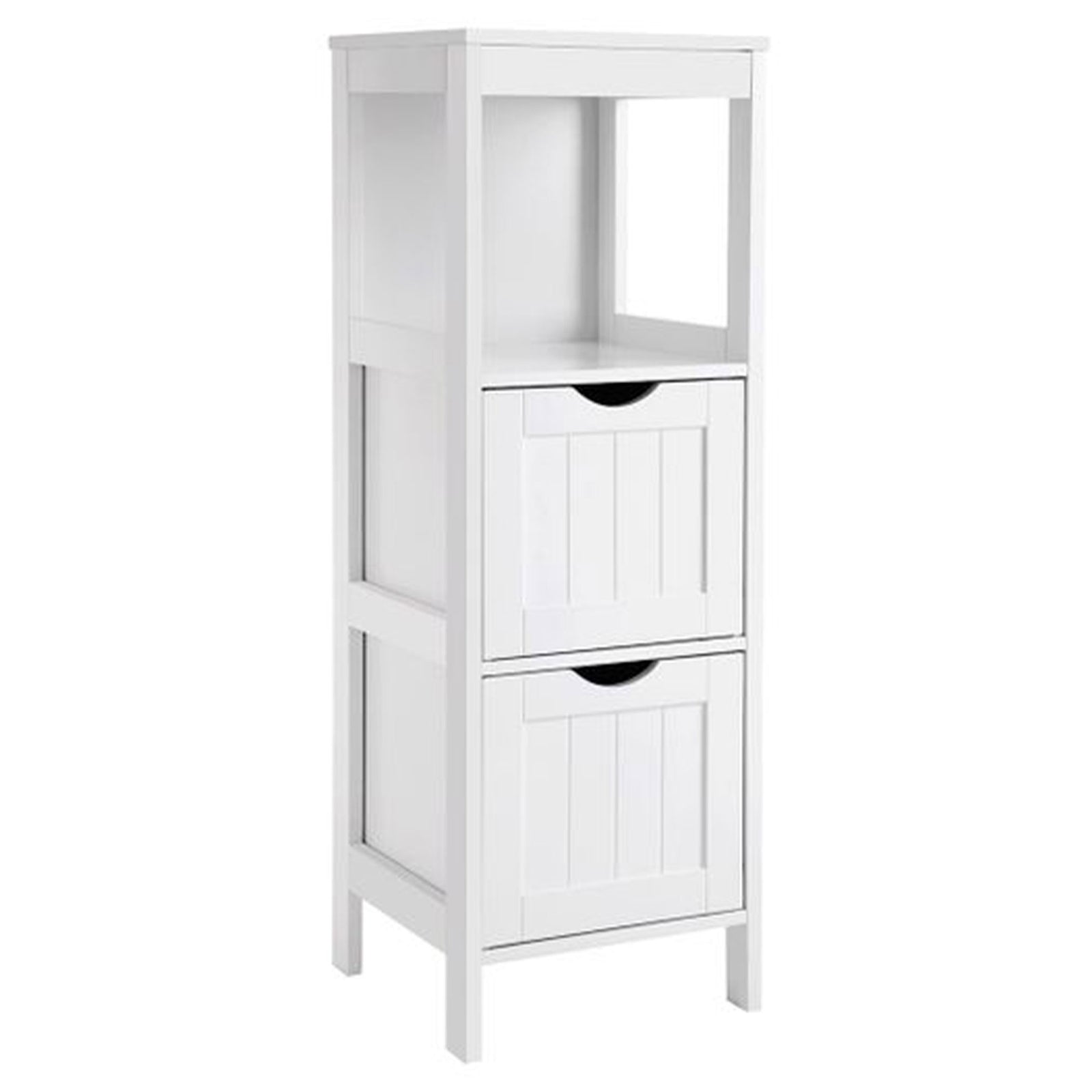 VASAGLE 2 Drawer Multifunctional Storage Cabinet Organizer Tower, White (Used) - VMInnovations