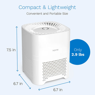 hOmeLabs 4-In-1 Indoor Compact Silent Air Purifier Filtration System Machine