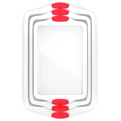 Vremi Trilogy Kitchen Baking Set with Quarter, Medium, & Half Sheet Pan (3 Pack) - VMInnovations