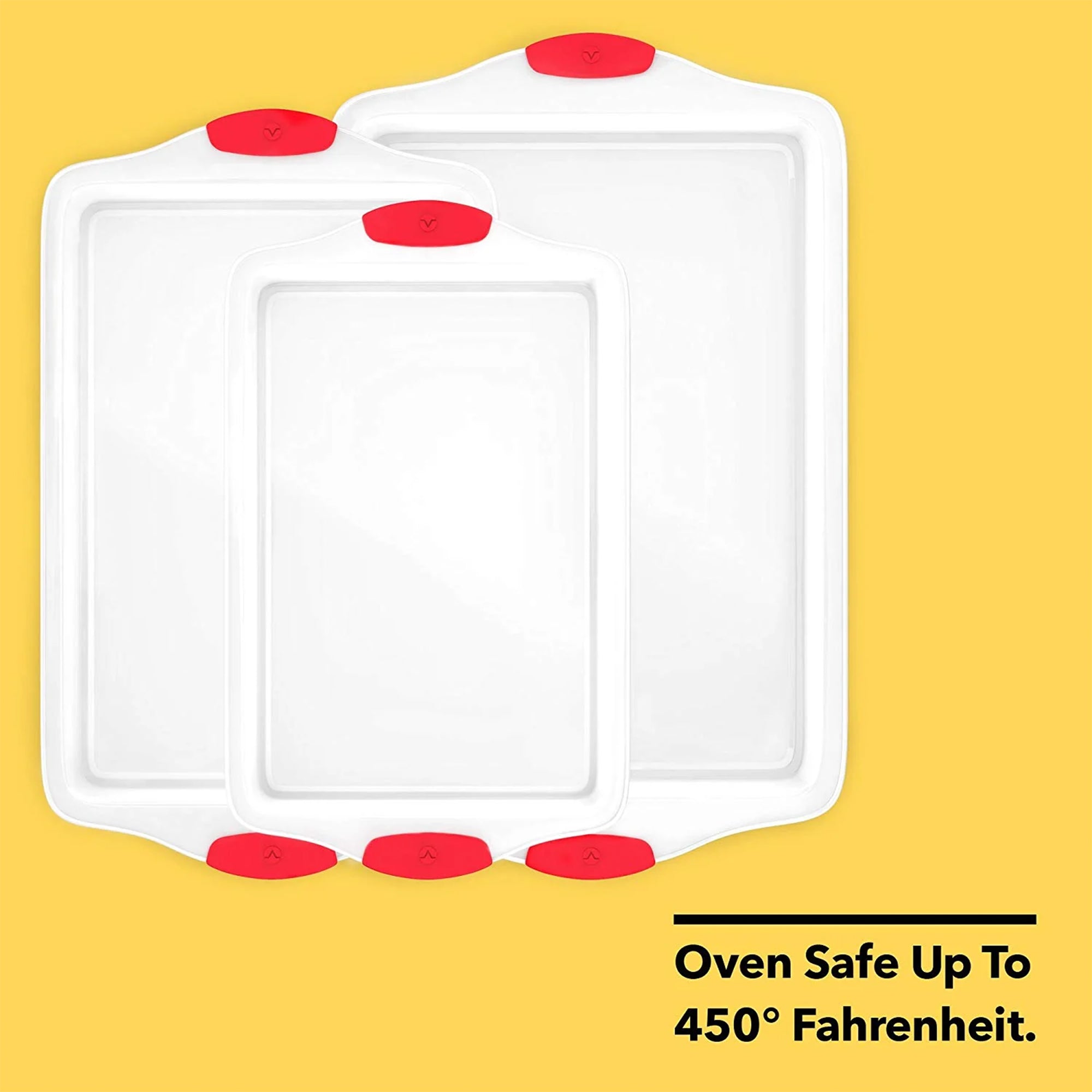 Vremi Trilogy Kitchen Baking Set with Quarter, Medium, & Half Sheet Pan (3 Pack) - VMInnovations