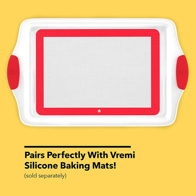 Vremi Trilogy Kitchen Baking Set with Quarter, Medium, & Half Sheet Pan (3 Pack) - VMInnovations