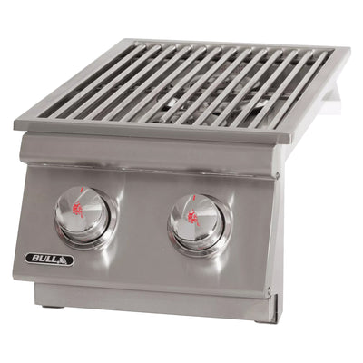 Bull Outdoor Products 22,000 BTUs Slide In Stainless Steel Double Side Burner