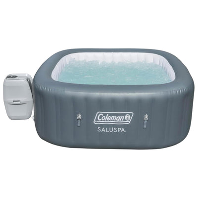 Bestway Coleman Hawaii AirJet Inflatable Hot Tub with EnergySense Cover, Grey