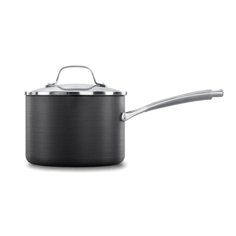 Classic 3.5 Quart Hard Anodized Nonstick Cookware Sauce Pan with Lid (Open Box)
