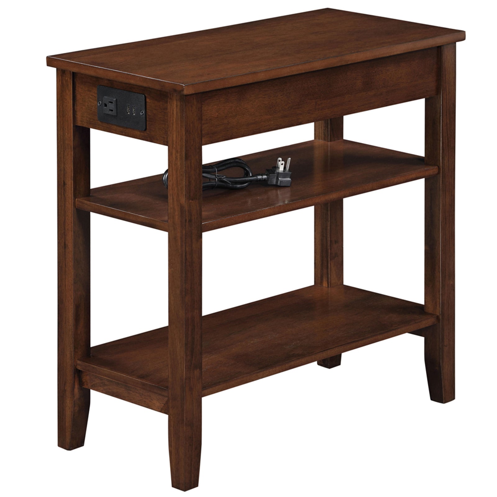 Concepts American Heritage End Table with Charging Station, Espresso (Used) - VMInnovations