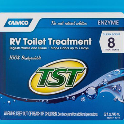 Camco TST Blue Enzyme 32 oz RV Toilet Waste Odor Treatment, Fresh Clean Scent