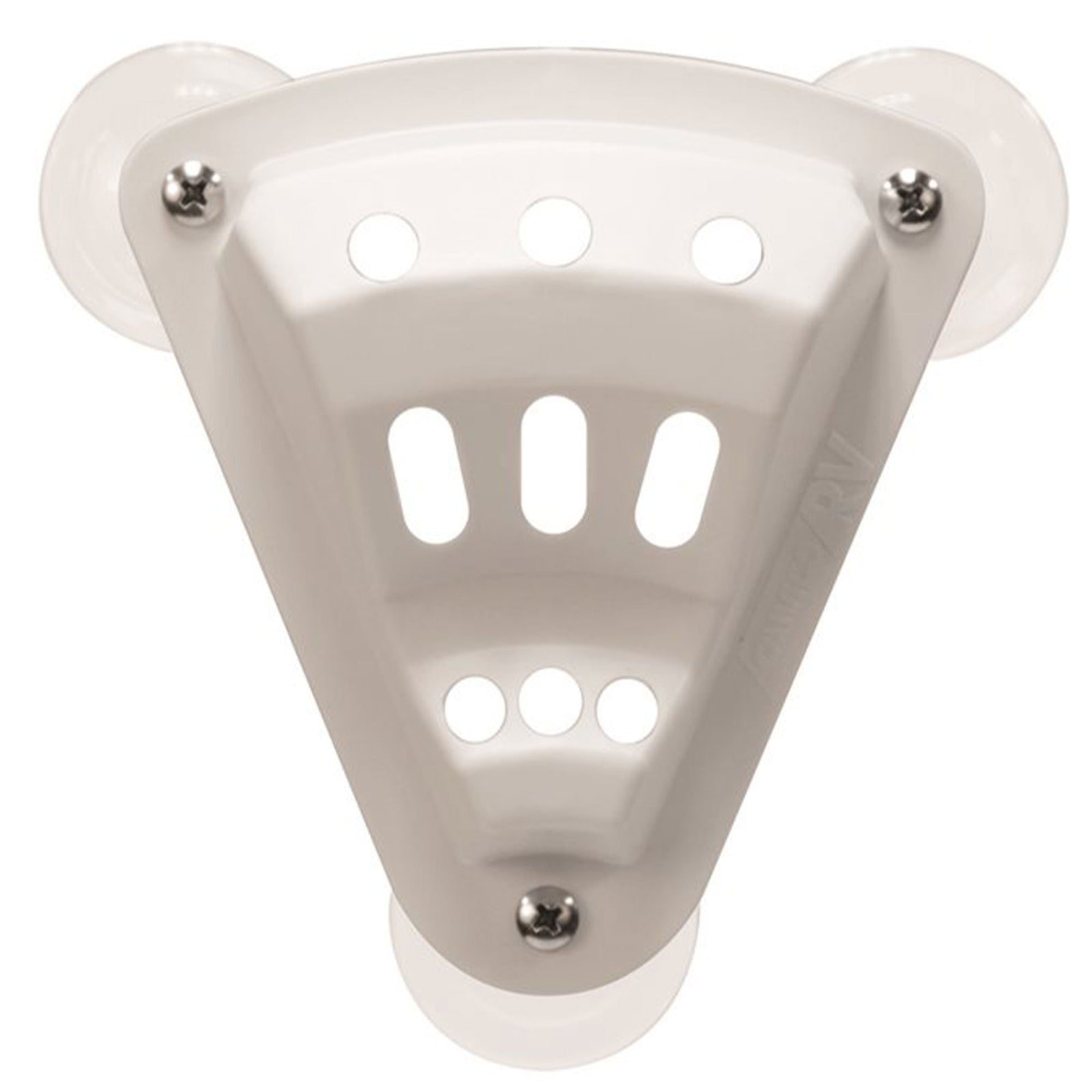 Camco 3 x 5 Inch Durable Plastic Construction Suction Cup Flag Holder, White - VMInnovations