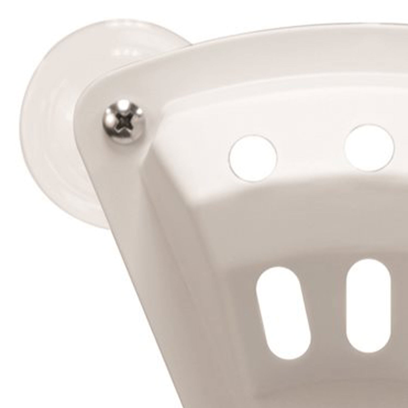Camco 3 x 5 Inch Durable Plastic Construction Suction Cup Flag Holder, White - VMInnovations
