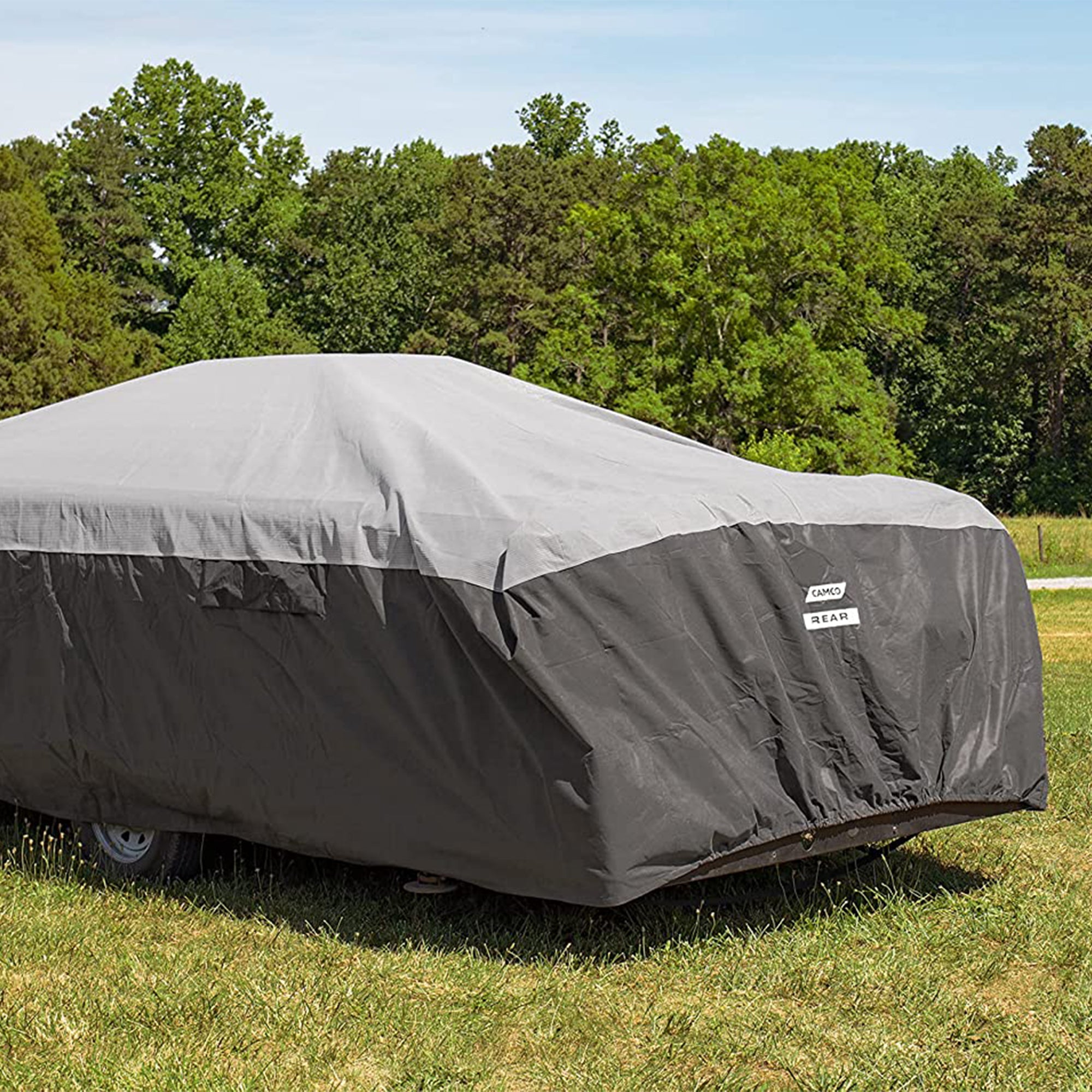 Camco ULTRAGuard 12-14' Pop Up RV Camper Cover with Doors and Covered Air Vents - VMInnovations