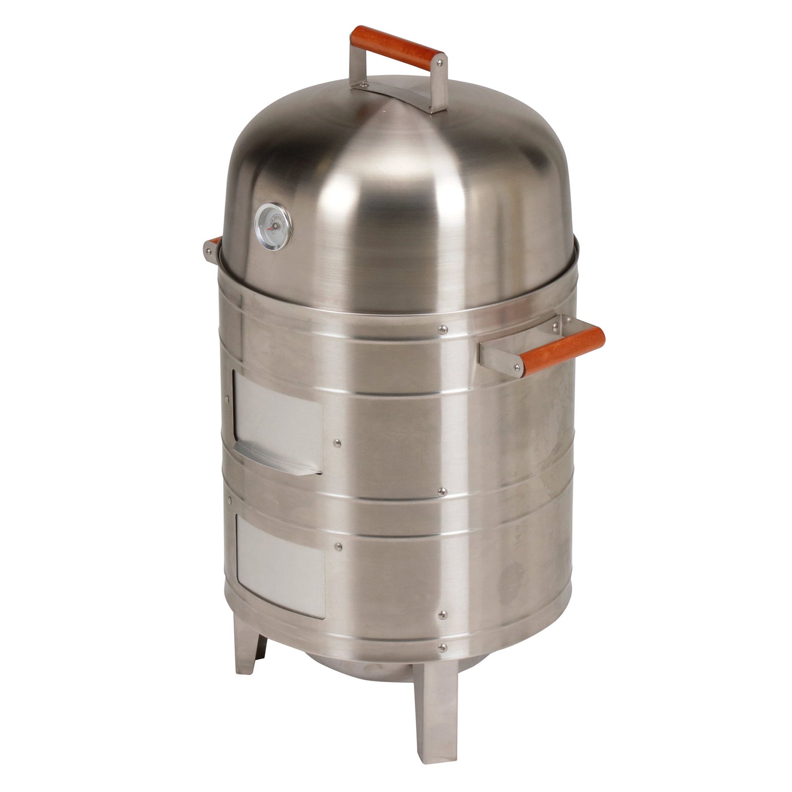 Americana Grills 351 Square Inch Stainless Steel Charcoal BBQ Meat Smoker (Used) - VMInnovations