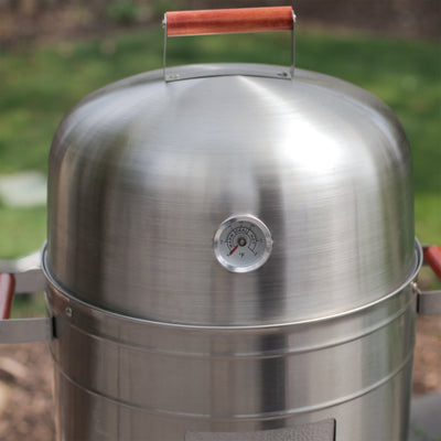 Americana Grills 351 Square Inch Stainless Steel Charcoal BBQ Meat Smoker (Used)