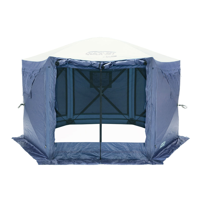 CLAM Quick-Set Pavilion 12.5 x 12.5" Outdoor Canopy Shelter, Blue (Open Box)