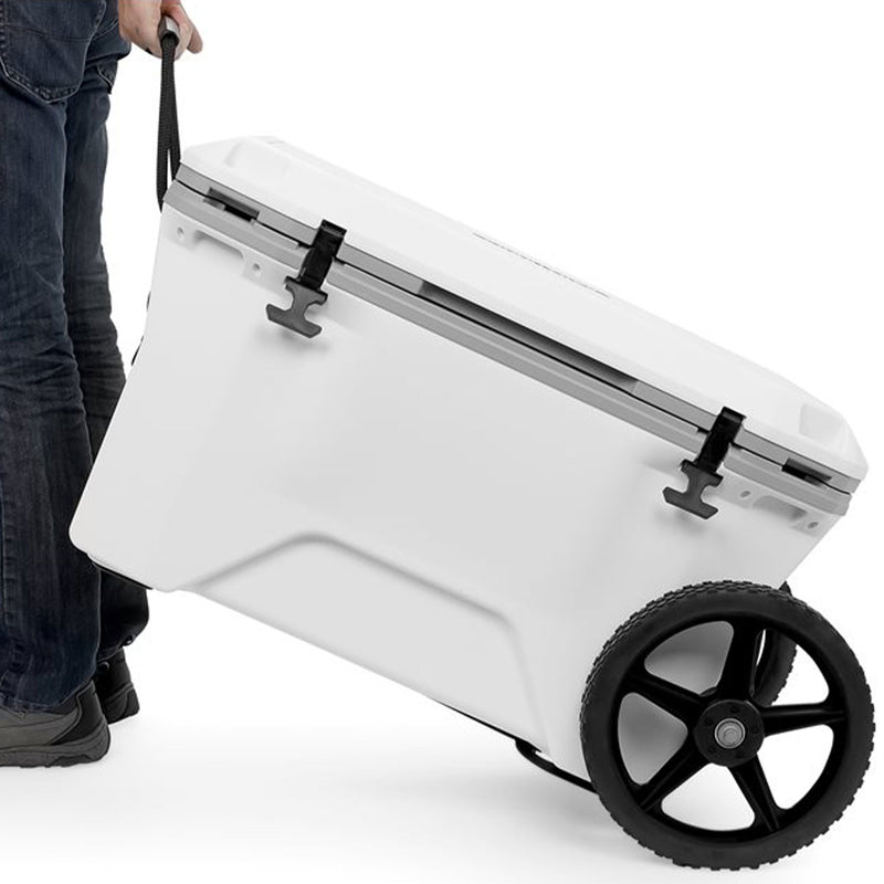 Camco Metal Universal Cooler Cart Dolly with Straps & 12" Wheels, 200lb Capacity