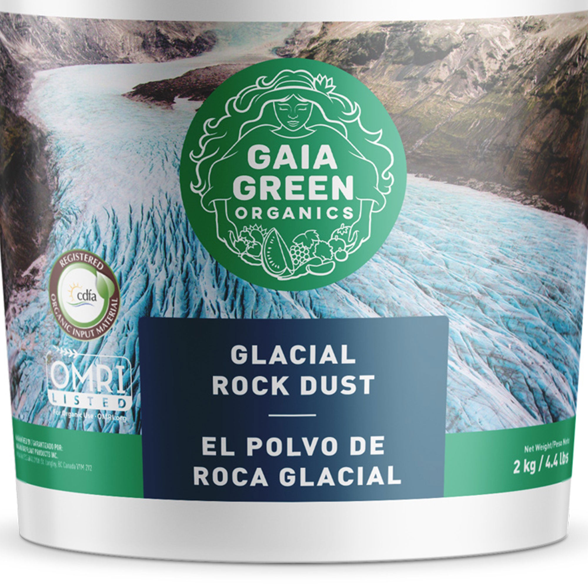 GAIA GREEN Organics Glacial Rock Dust Natural Mineral Soil Supplement, 2 kg - VMInnovations