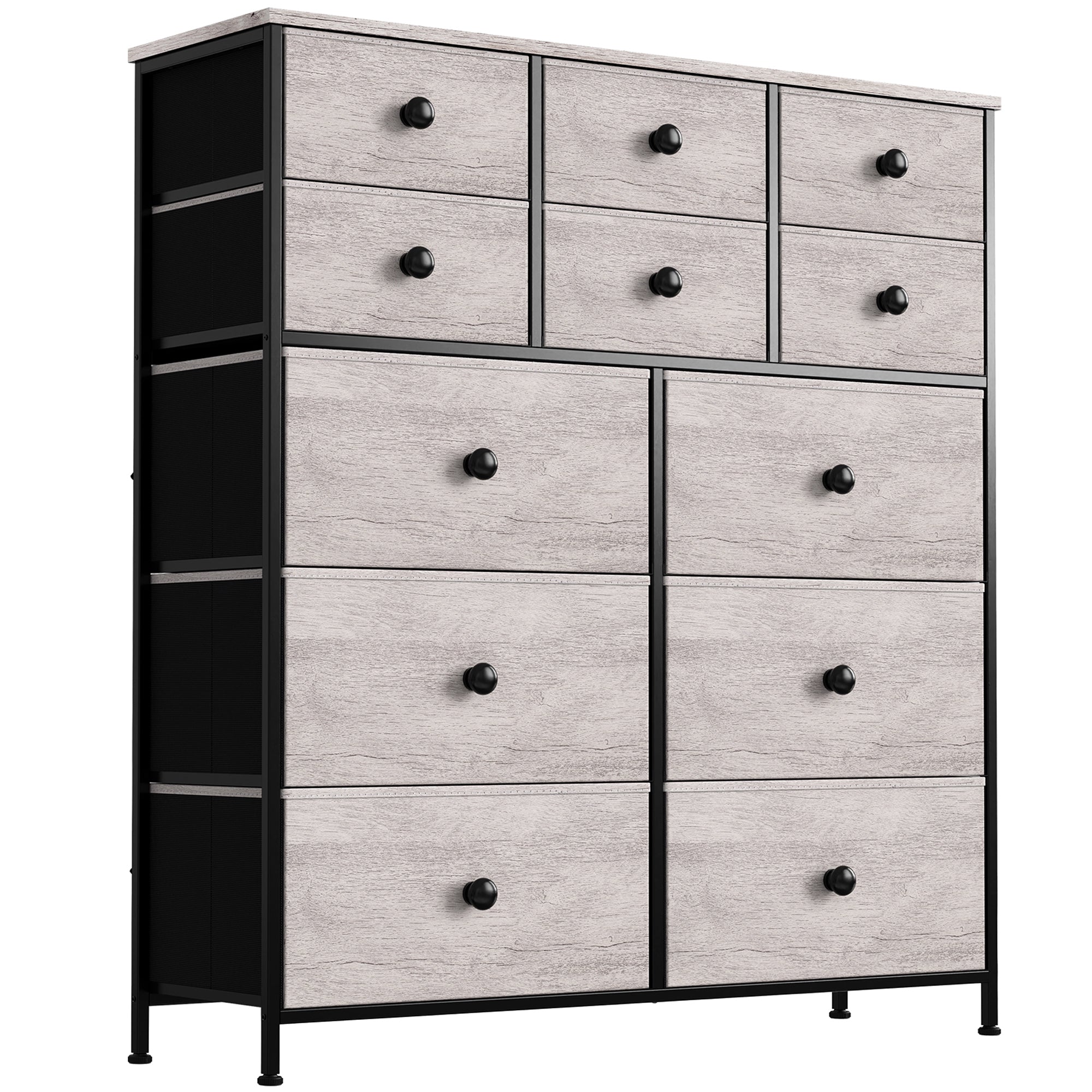 AOBABO 3 Drawer Lateral File Cabinet w/ Lock for Letter/Legal Size