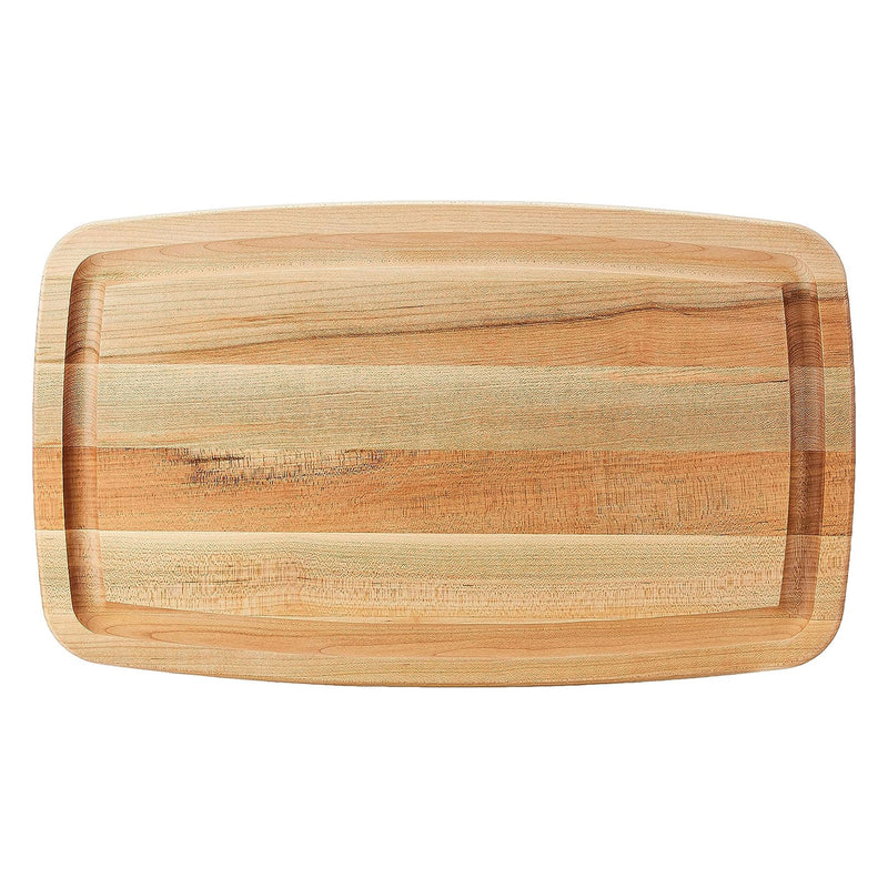 John Boos Large Maple Wood Edge Grain Kitchen Cutting Board, 18" x 11" x 1.5"