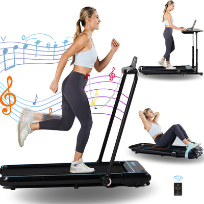 Ksports 3 in 1 Folding Electric Treadmill for Cardio Strength Training Workout