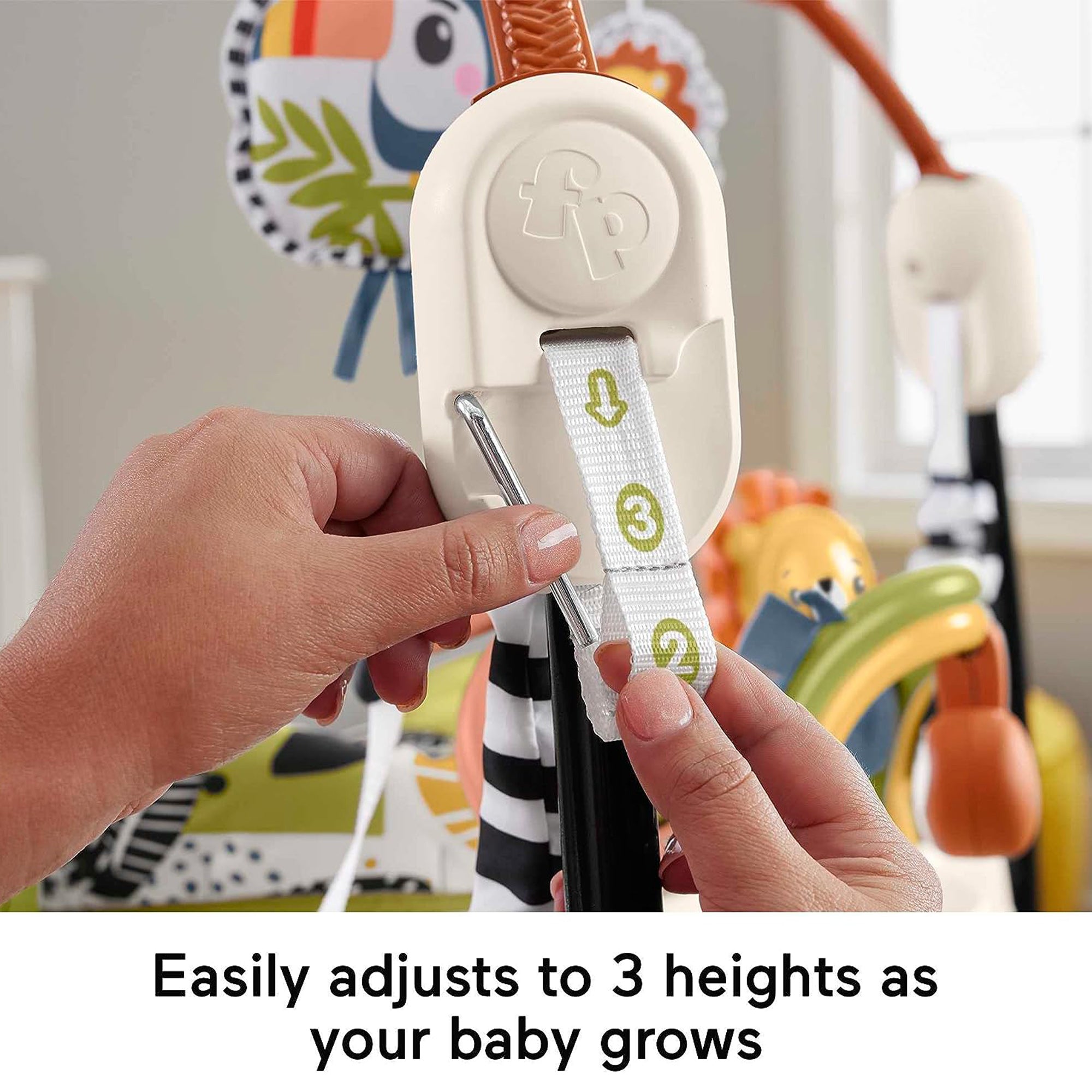Fisher-Price Palm Paradise Jumperoo Baby Activity Center with Lights & Music - VMInnovations