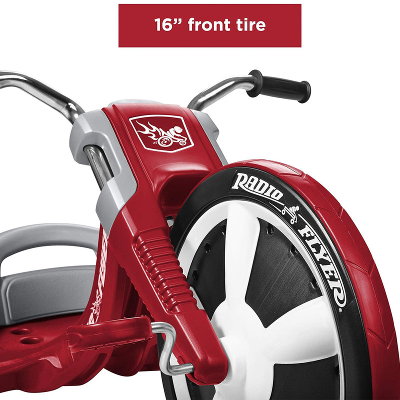 Radio Flyer Deluxe Big Flyer Big Front Wheel Chopper Style Trike for Ages 3 to 7