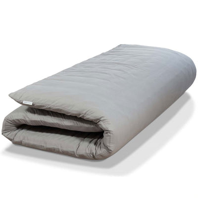 Native Nest Medium Firm Mattress Pad Queen Sized Comfortable Floor Bed, Grey