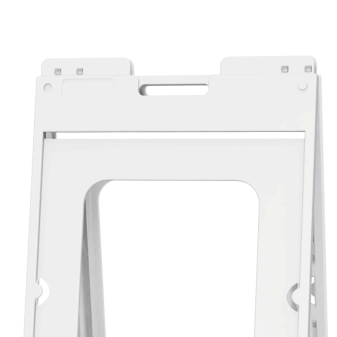 Plasticade 1225W SimpoSign II Outdoor Plastic Sign Frame with Handle, White