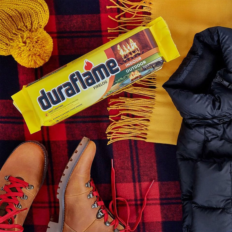 Duraflame 4.5lb Fireplace Fire Pit Firelog, 3 Hr Burn Time, 6 Pk (Open Box)