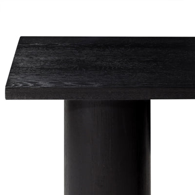 Maven Lane Lana Contemporary Wooden Console Table in Refined Black Finish