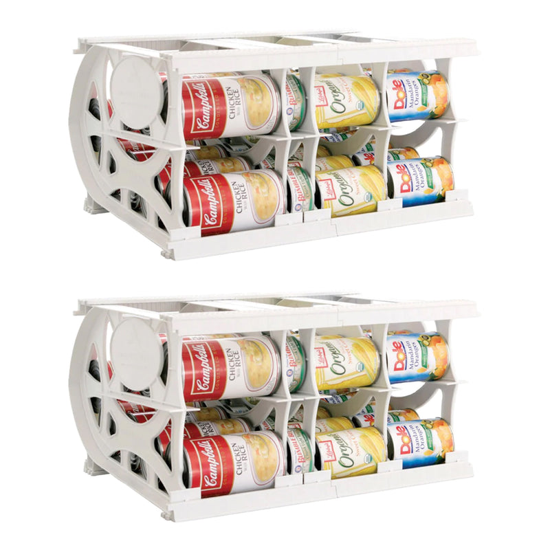 Shelf Reliance Cansolidator Pantry Holds 40 Cans with Rotation System (2 Pack)