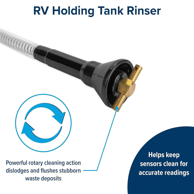 Camco RV Flexible Swivel Stik Rinser w/Shut Off Valve for RV/Camper Holding Tank