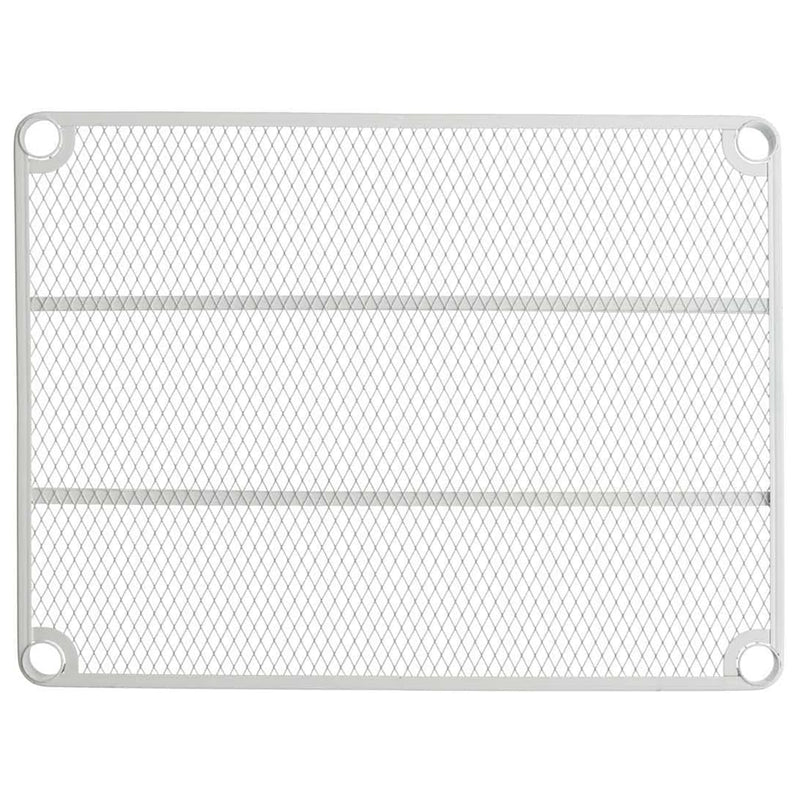 Design Ideas 3 Tier Full-Size Metal Storage Shelving Unit Rack, White (Used)