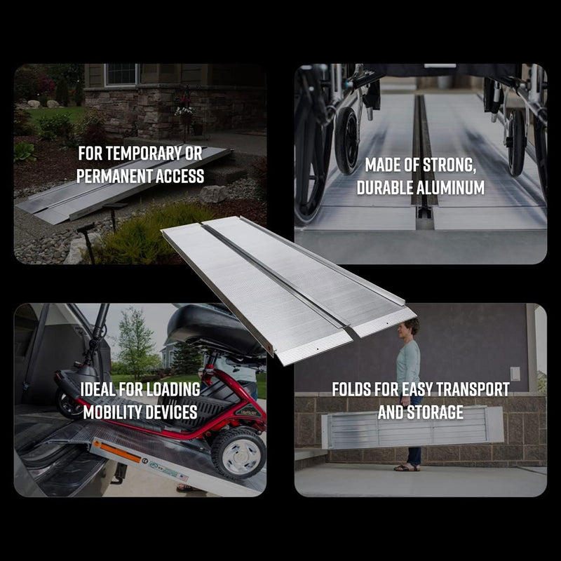 EZ-ACCESS SUITCASE 6’ x 30" Portable Singlefold Ramp Suited for Minivans & SUVs