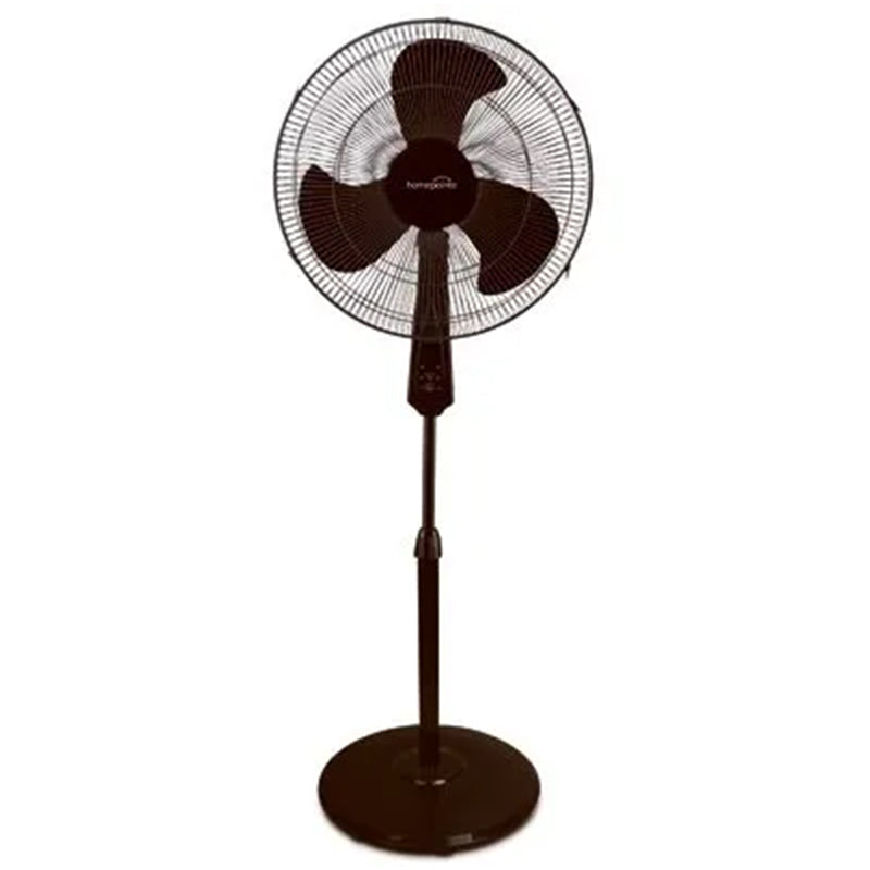 HomePointe 16-Inch 3 Speed Tilt Head Oscillating Pedestal Standing Fan, Black