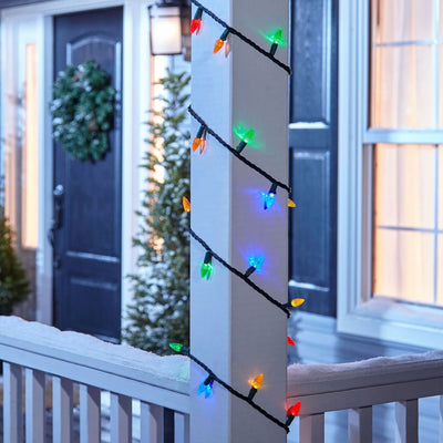 NOMA Quick Clip 100 LED C9 Light Set for Indoor and Outdoor Use, Multicolor - VMInnovations