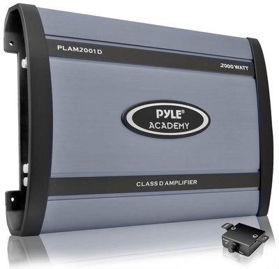 New Pyle PLAM2001D 2000 Watt MONO Class D Car Audio Power Amplifier Amp + Remote