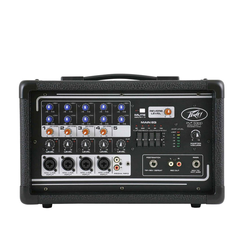Peavey PV 5300 200W All In One Powered Multiple Channel Audio Mixer (Open Box)