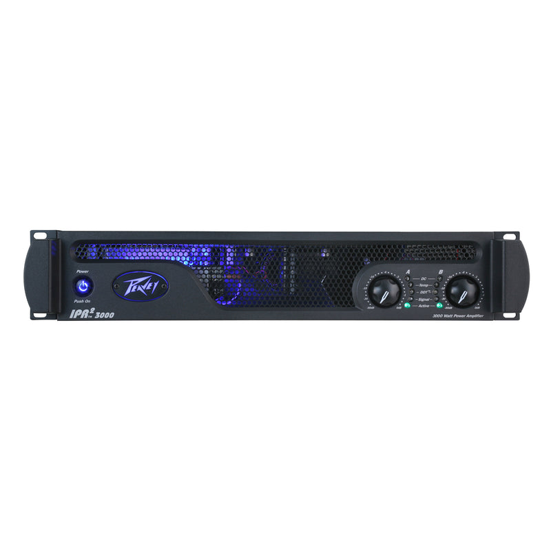 Peavey IPR2 3000 Professional DJ Lightweight 2 Channel Power Amplifier, Black