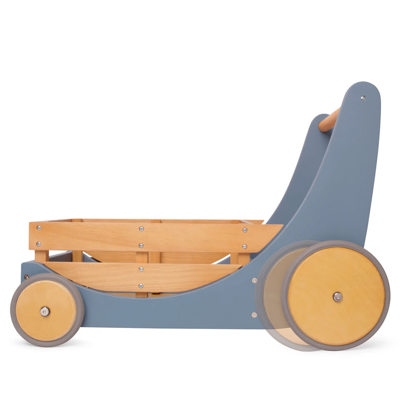 Kinderfeets 3626 2-in-1 Cargo Walker Wagon for Children and Toddlers, Blue